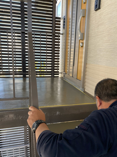 札幌市　階段補強工事、モルタル面の補修、防水補強工事