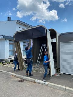 札幌市南区　ガレージ解体撤去工事