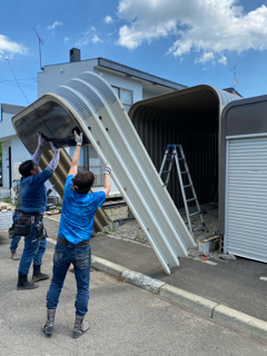 札幌市南区　ガレージ解体撤去工事