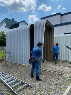 札幌市南区　ガレージ解体撤去工事