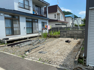 札幌市南区　ガレージ解体撤去工事