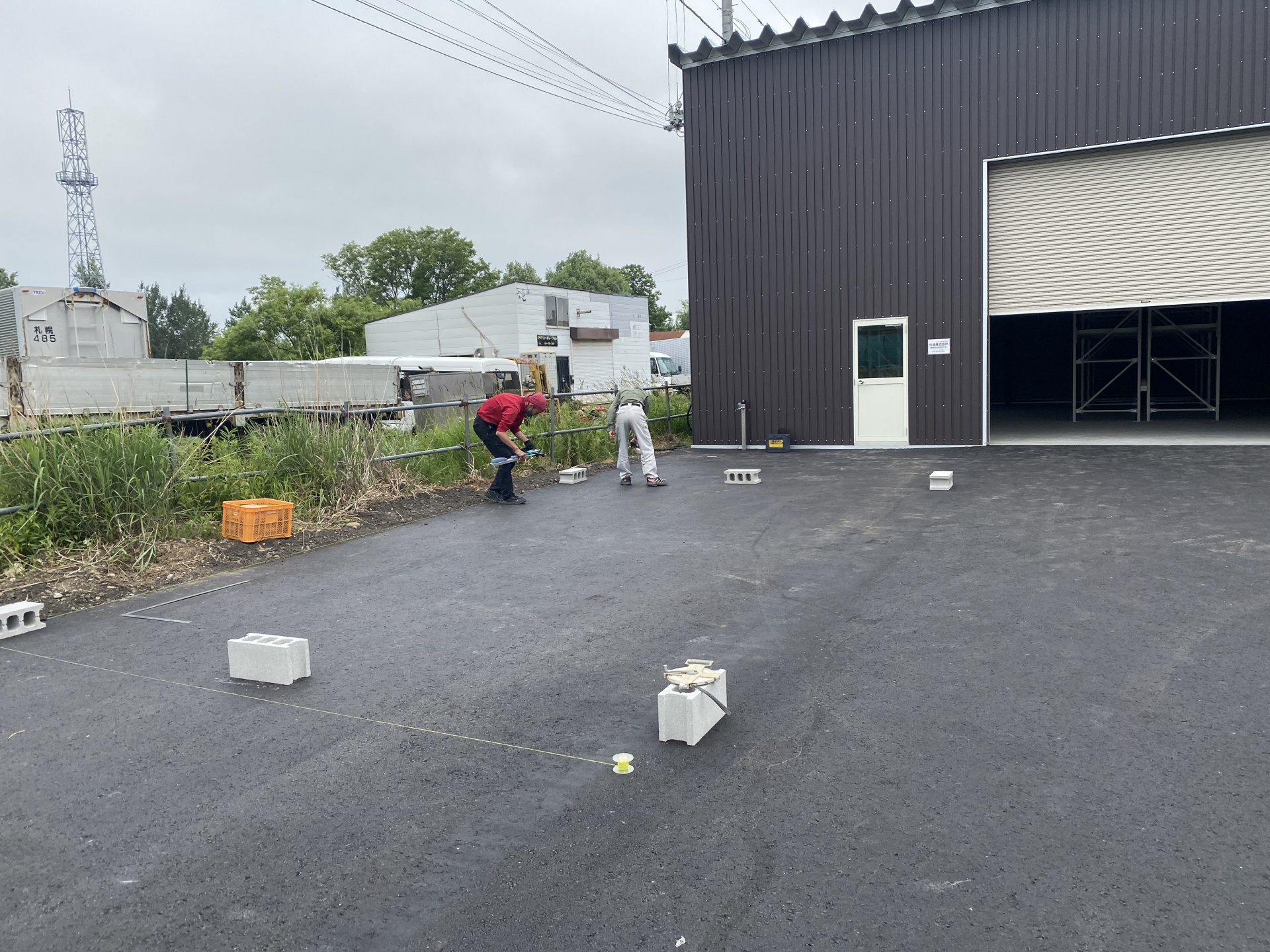 札幌市手稲区　オーダー中古ユニットハウス設置