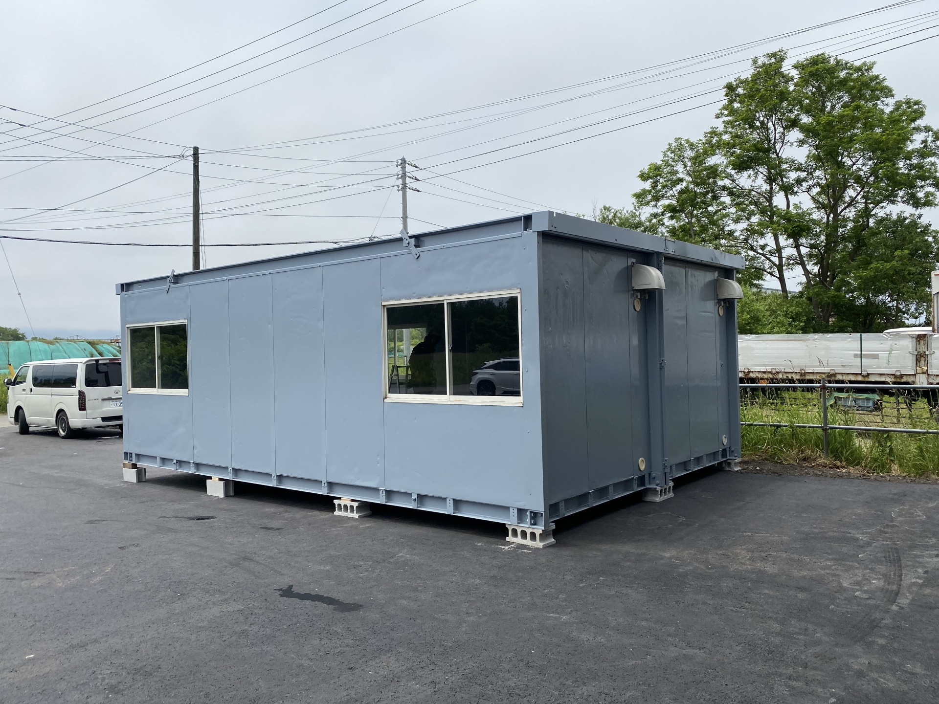 札幌市手稲区　オーダー中古ユニットハウス設置