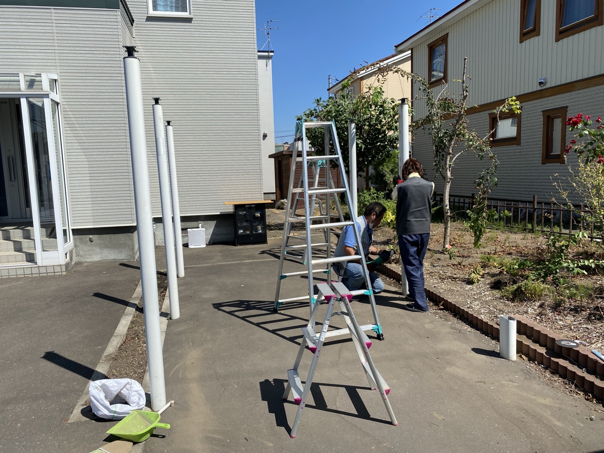 札幌市手稲区　カーポート解体工事