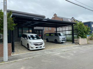 札幌市北区　カーポート工事