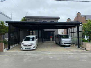 札幌市北区　カーポート工事