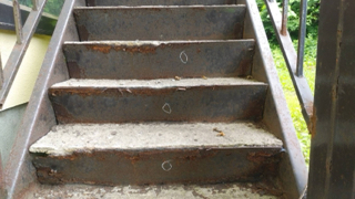 小樽市　鉄骨階段補修・補強工事