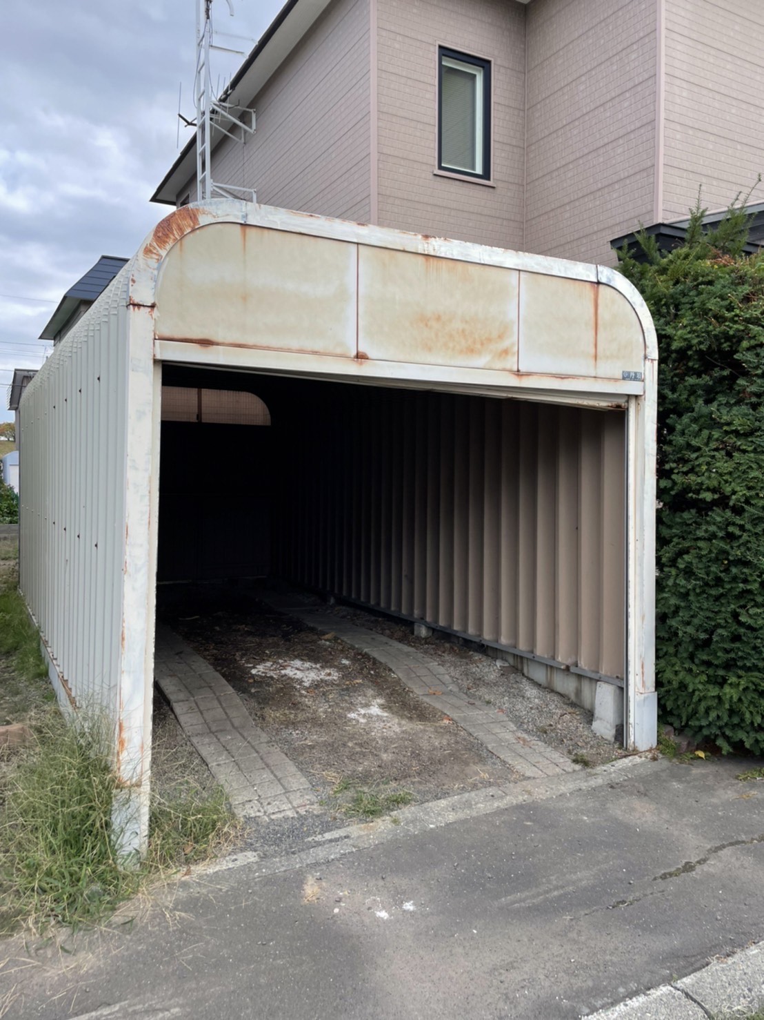 札幌市手稲区　ガレージ解体工事