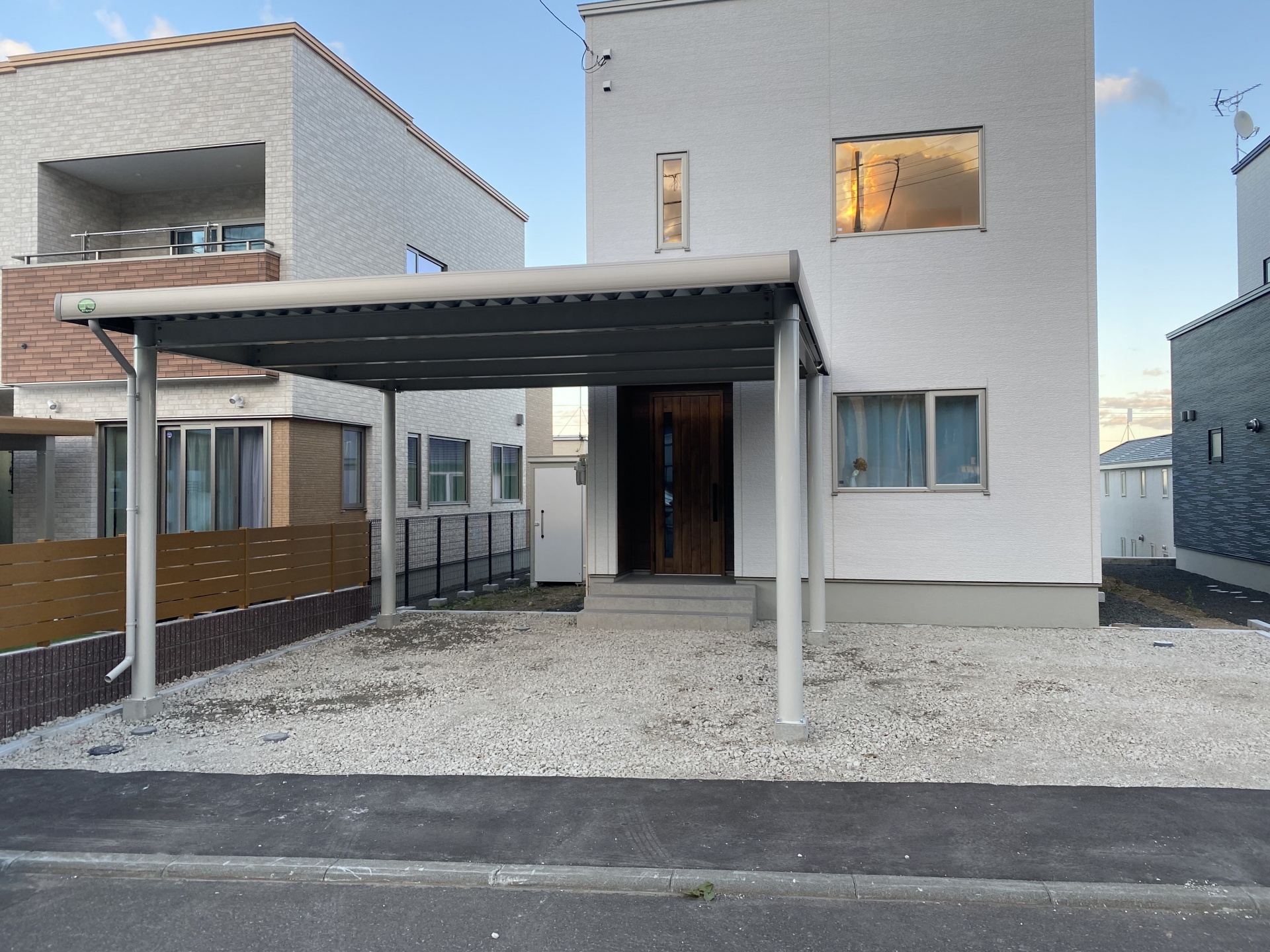 札幌市手稲区　カーポート工事