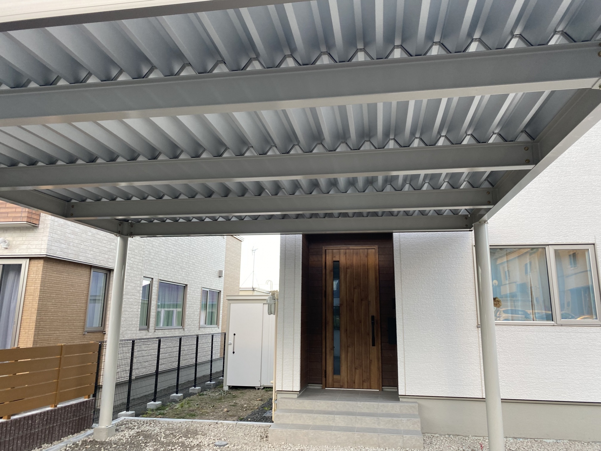 札幌市手稲区　カーポート工事