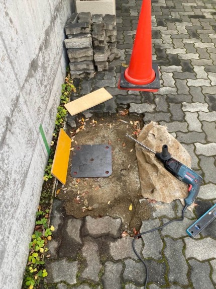 札幌市豊平区　カーポート工事