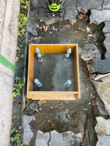 札幌市豊平区　カーポート工事