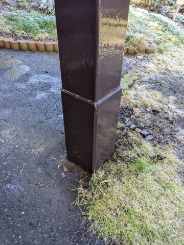 札幌市手稲区　鉄骨工事