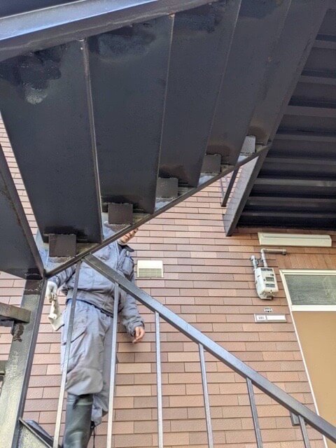 札幌市手稲区　鉄骨工事