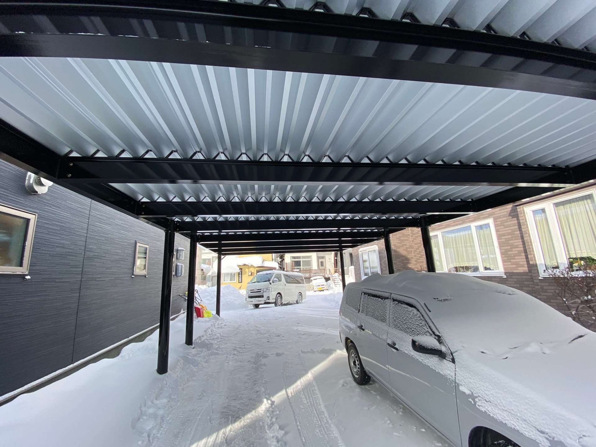 札幌市北区　中川製作所カーポート工事