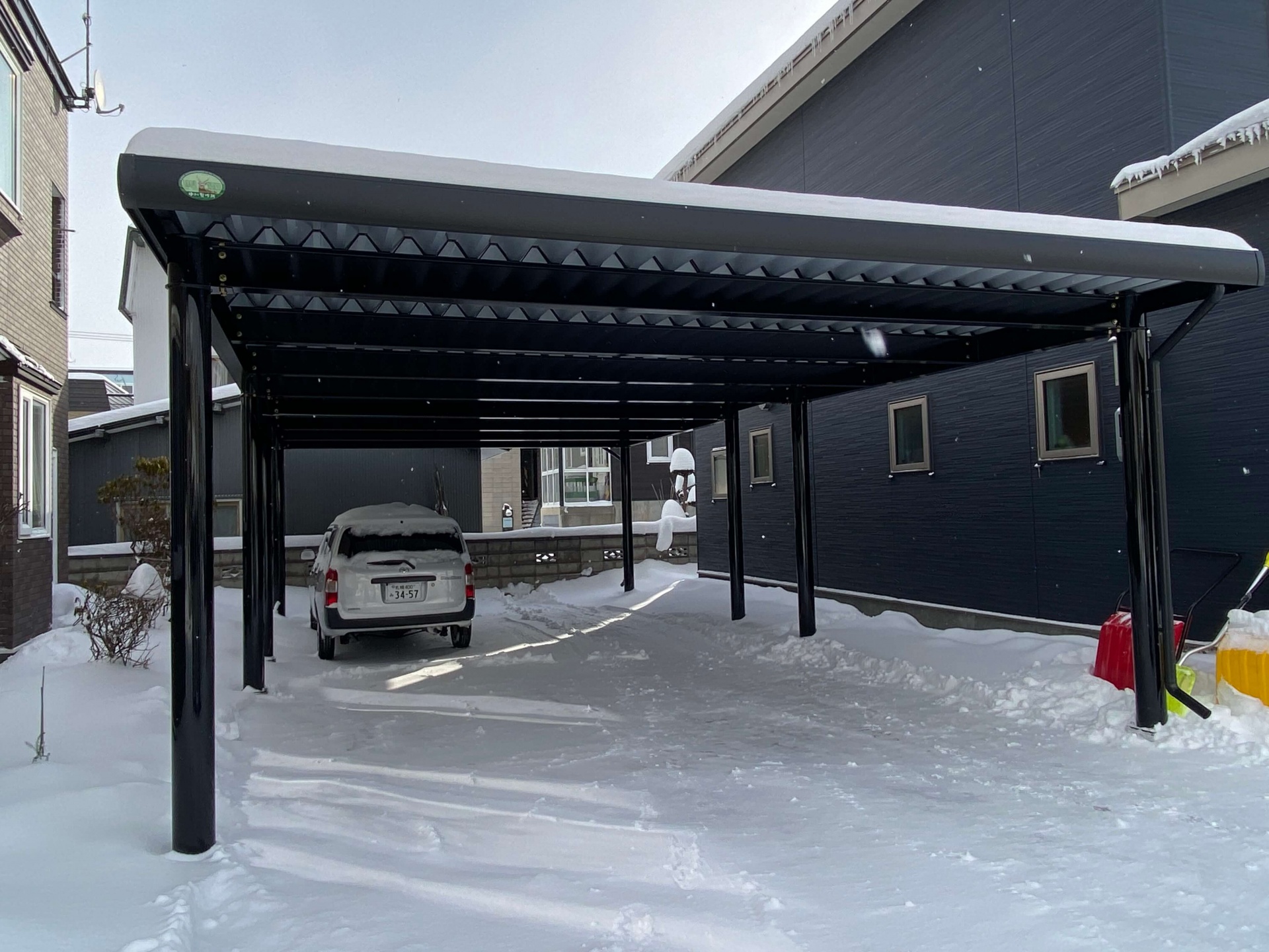 札幌市北区　中川製作所カーポート工事