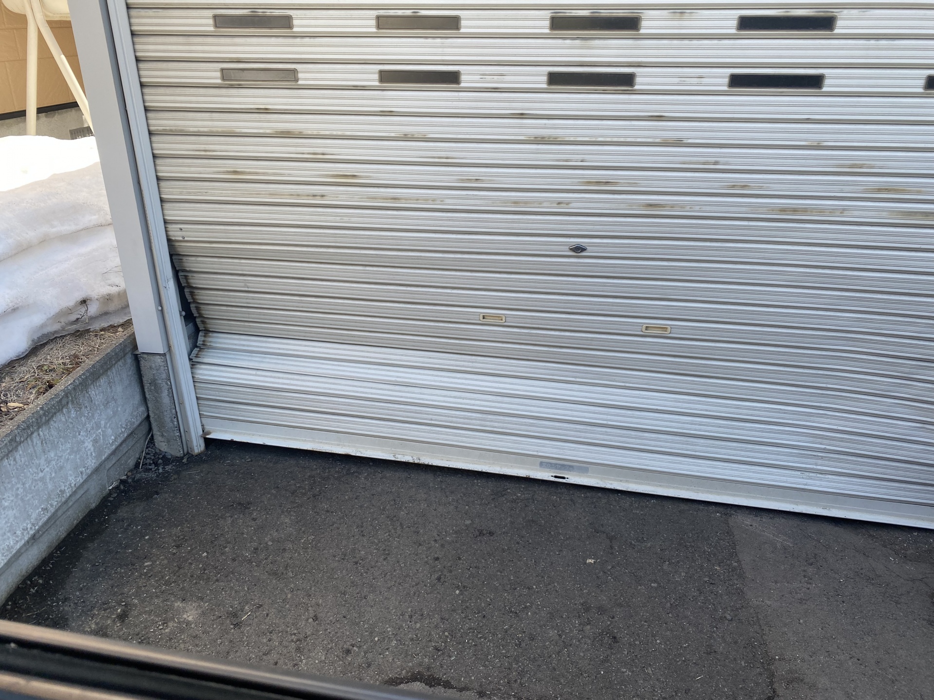 札幌市清田区　シャッター修理