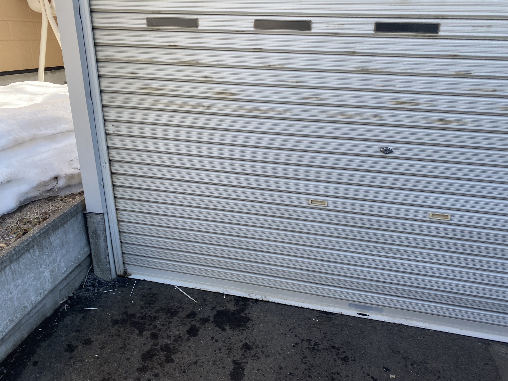 札幌市清田区　シャッター修理