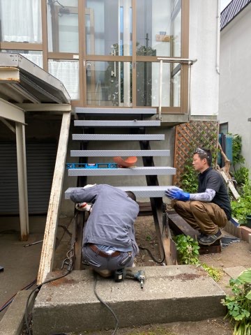 札幌市西区　鉄骨修理