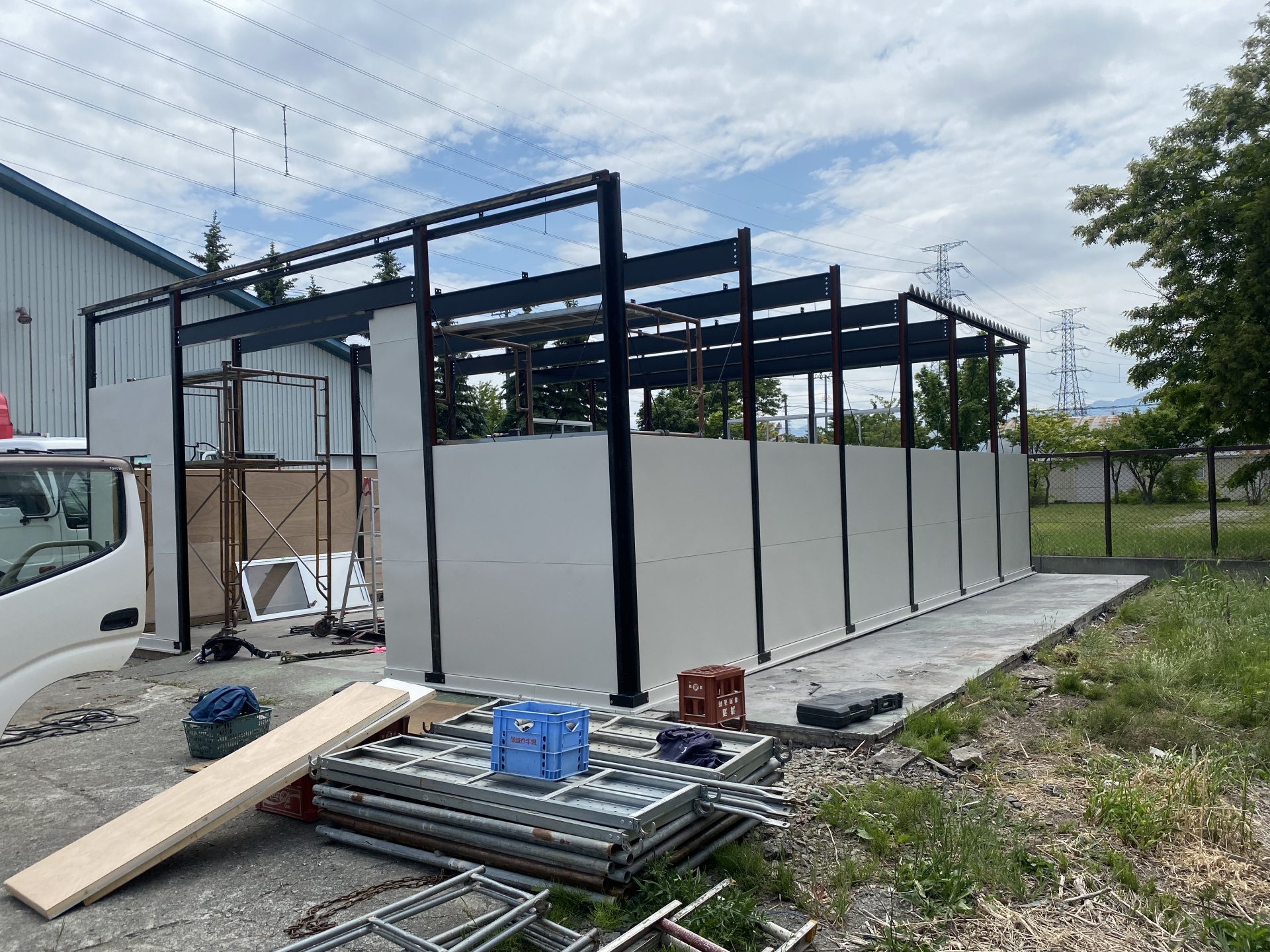 札幌市　プレハブ工事