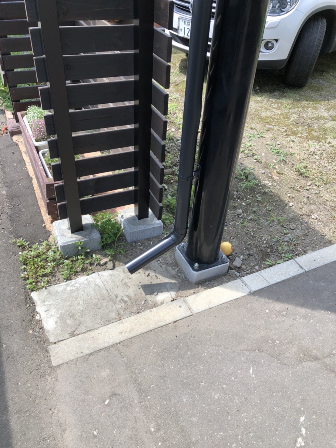 札幌市北区 カーポート　火災保険工事　