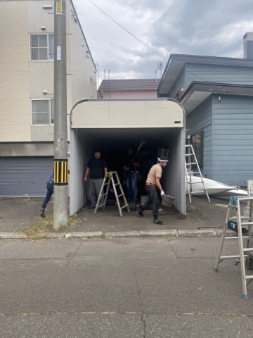 札幌市西区　ガレージかさ上げ工事