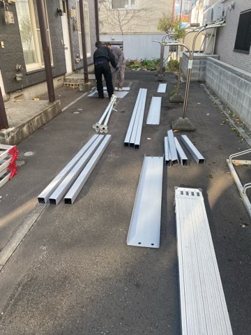 札幌市東区　アパート鉄骨工事