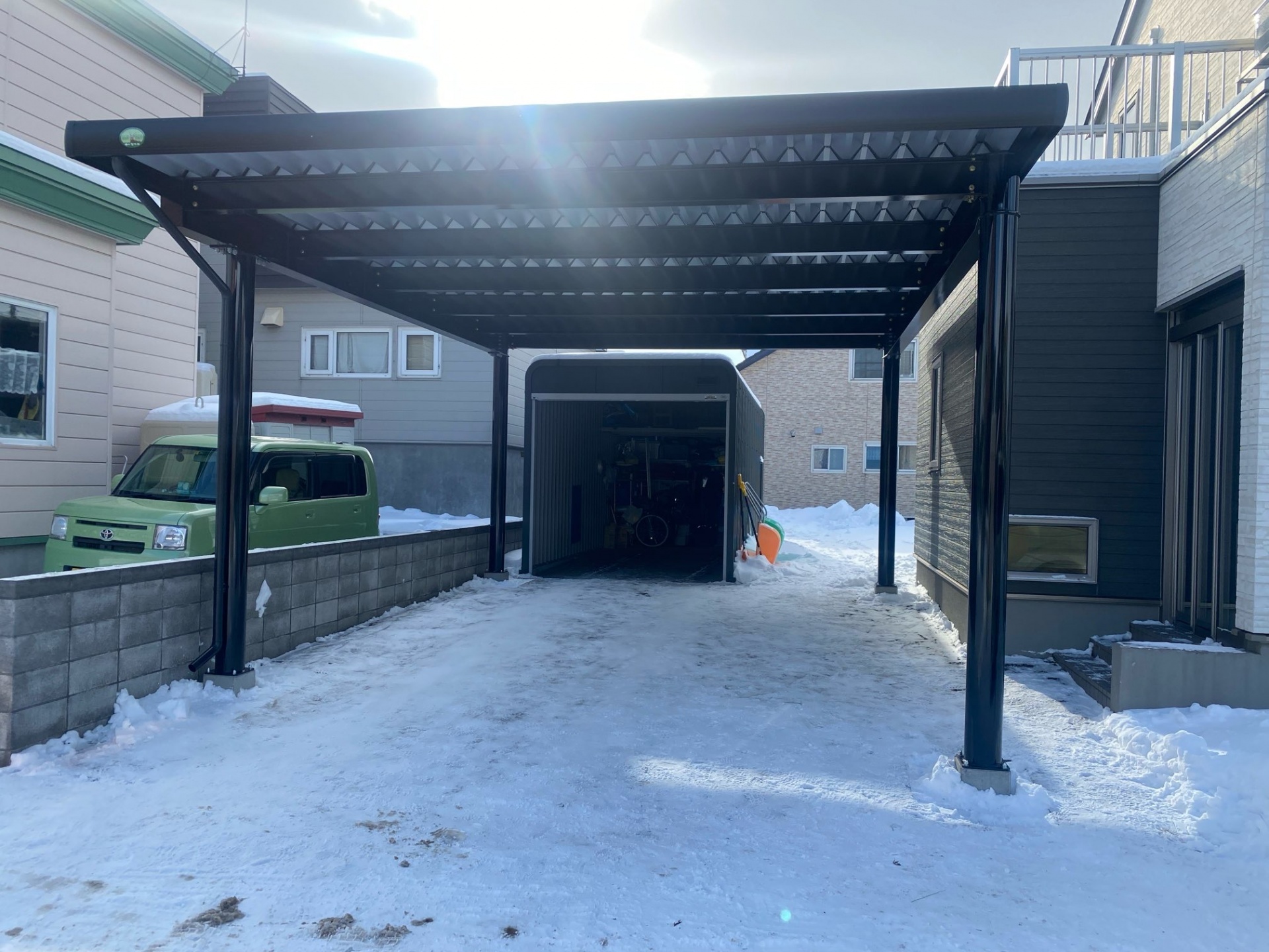 札幌市東区 カーポート工事