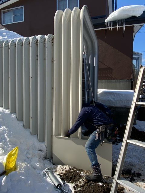 札幌市北区　 ガレージかさ上げ工事