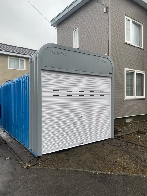 江別市豊幌　ガレージかさ上げ工事