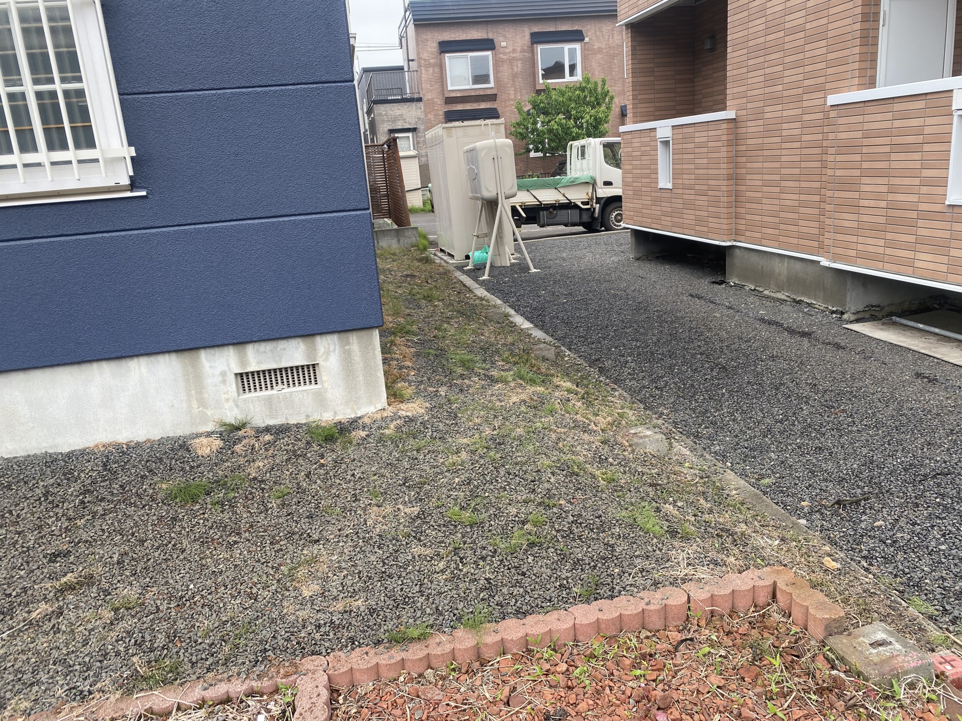 外構のスチール製の柵を解体工事