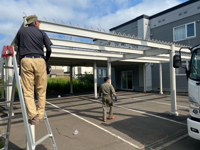 札幌市手稲区 カーポート工事