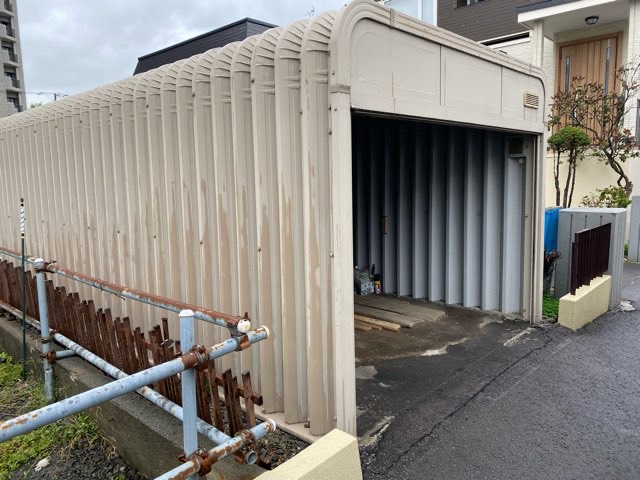 札幌市豊平区でガレージのかさ上げ工事