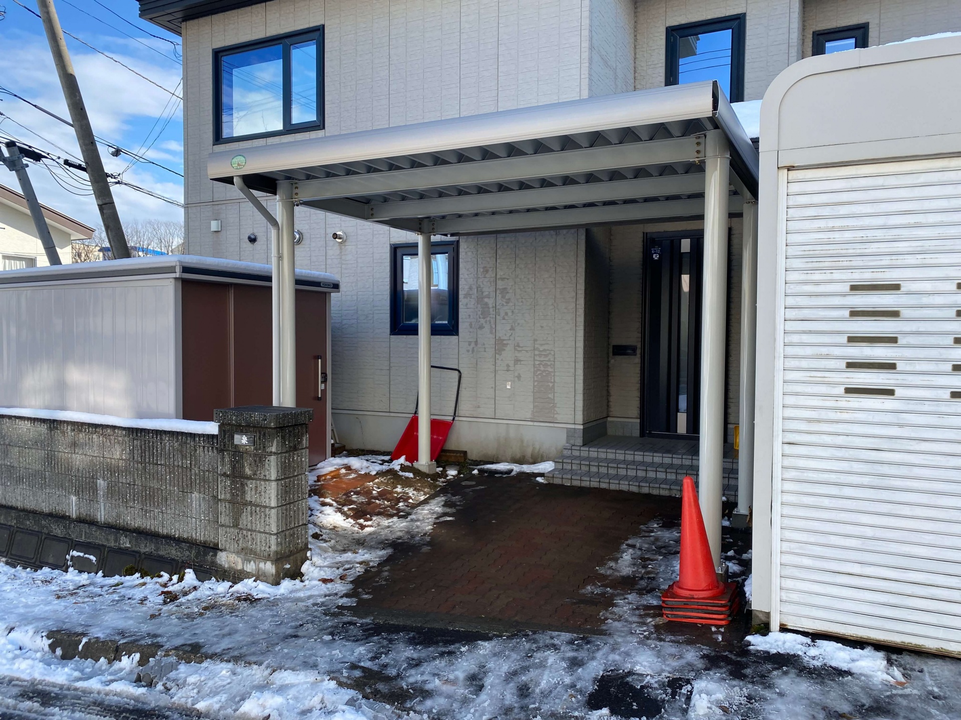 札幌市南区　カーポート工事